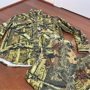 Russel Outdoors Camo Mossy Oak Pant Shirt Set